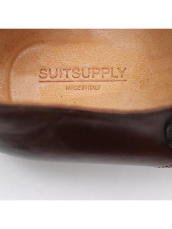 Suitsupply Double Monk Strap Shoes Men\'s Size 8.5 Dark Brown Leather Italy main image 12